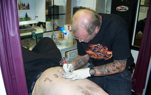 Tattoo artist Keith Killingsworth. Oregon Washington Tattoo Artist License Roles