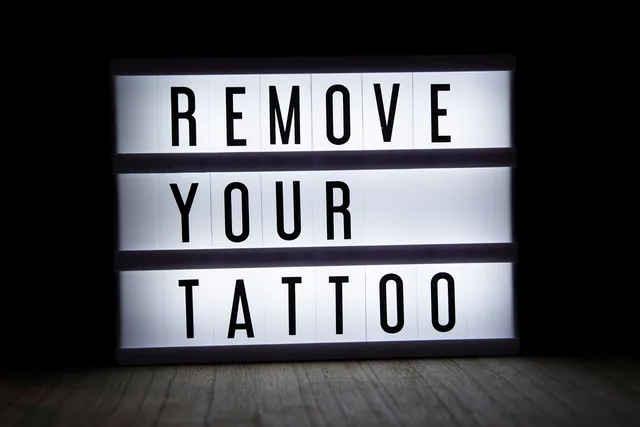 remove, tattoo, light box, quote, letters, text, words, laser, removal, change, clean, delete, regret, break up, tattoo, regret, regret, regret, regret, regret. Tattoo studio quote template with placeholder examples for first-year owners
